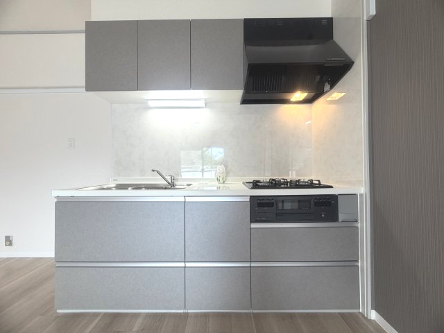 朝霧マンションA棟のキッチン