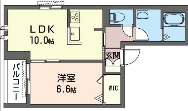 レフィシア南池袋　駅近　角部屋　ネット無料の間取り