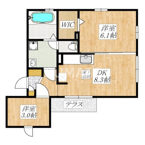 メゾンアデルタの間取り|間取りです☆