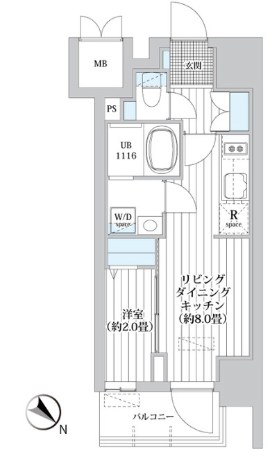 オーパスホームズ南行徳の間取り