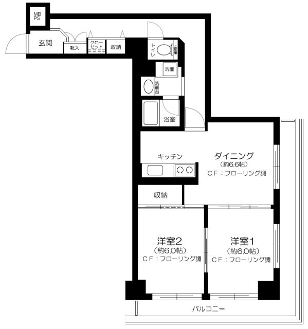 サンコート大通り公園の間取り
