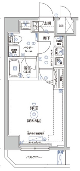 【間取り】 | パティーナ住吉Ｔｒｉａ