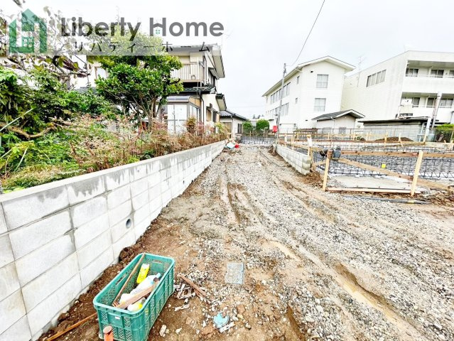 土浦市乙戸南第7　新築戸建　1号棟の前面道路含む現地写真
