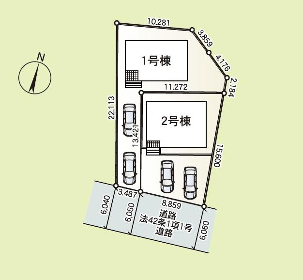 土浦市乙戸南第7　新築戸建　2号棟の区画図