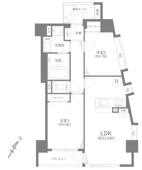 【間取り】 | ローズアヴェニュー西巣鴨