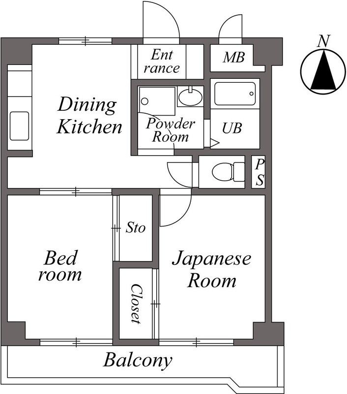 野原府中コーポの間取り