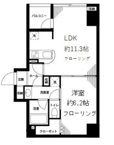 日本橋はないちの間取り|間取りです。