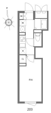 【間取り】 | エルファーロ三軒茶屋Ⅱ