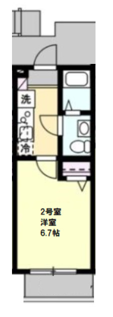 ベイルーム中山の間取り