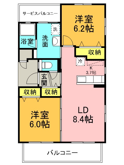 コーポラスアサフの間取り