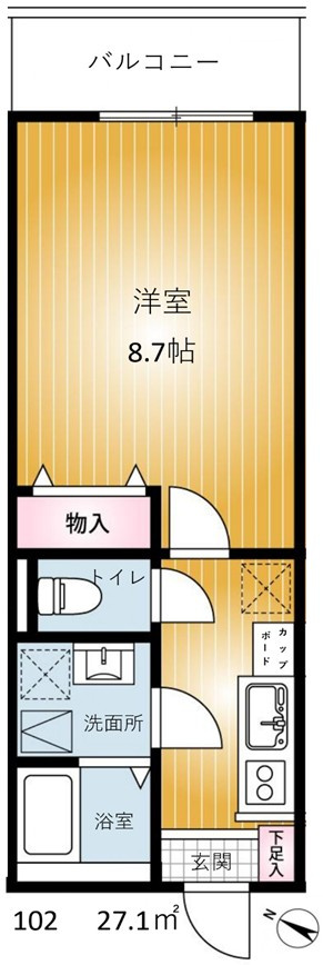 REVENE小倉の間取り