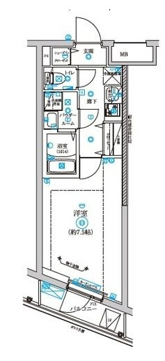 RELUXIA不動前の間取り|間取りです。
