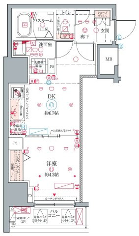クレヴィスタ板橋の間取り