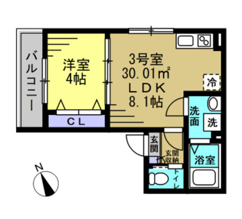【間取り】 | ＡＪ新松戸０３９