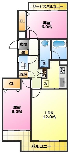 タウンフォルム武蔵小杉二番館の間取り|RCマンション♪