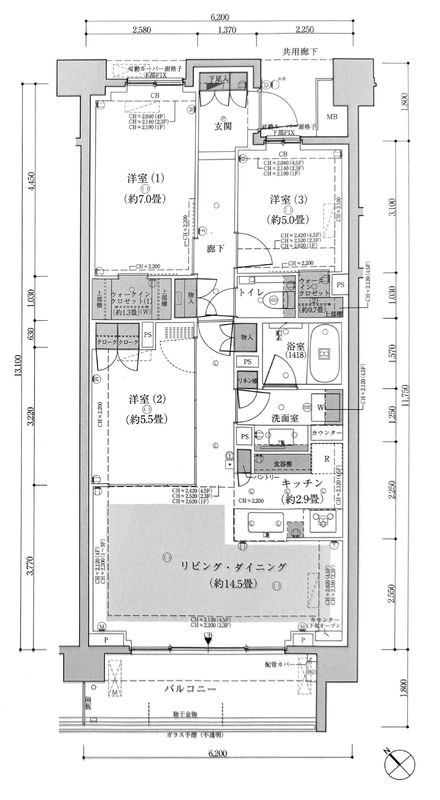 パークホームズ代々木西原の間取り