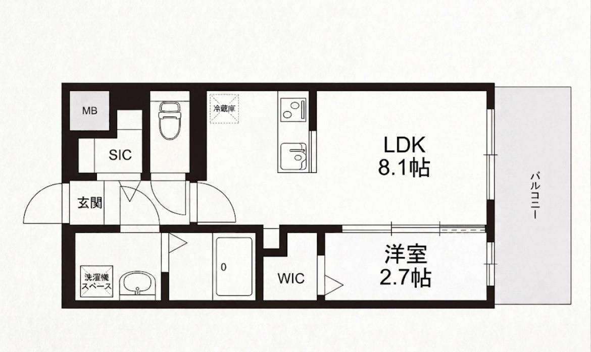 MODERN EIGHT 高宮lietoの間取り