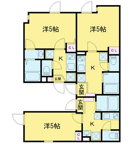 メルラス京成高砂の間取り