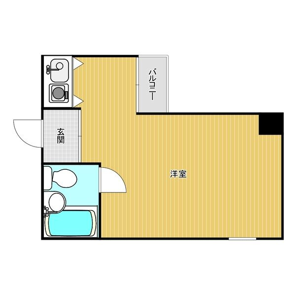 朝日プラザ西道頓堀9階の間取り