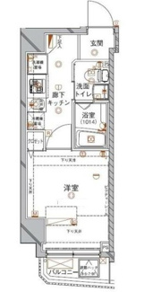 【間取り】 | クレイシア西蒲田 | 間取りです。