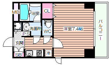 【間取り】 | アクアプレイス東天満Ⅱ