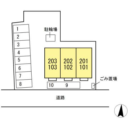 フェリーチェ．Mの区画図