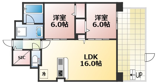 【間取り】 | クレリア新深江　仲介手数料無料