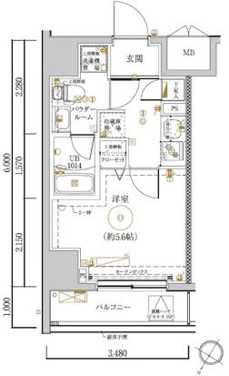 LUMEED川崎の間取り