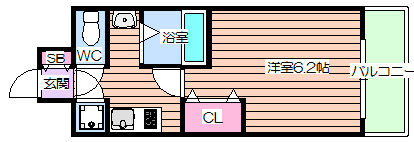 【間取り】 | ジュネーゼ梅田北プラウディア