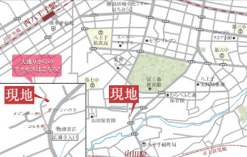 『八王子市新築戸建て』八王子市緑町353-33【仲介手数料無料】　７期の地図|～仲介手数料無料☆八王子ひなた不動産～八王子市緑町　新築戸建て