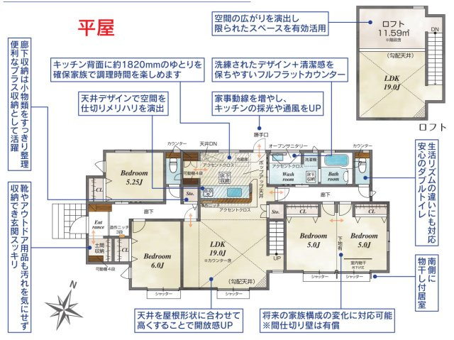 高崎市新町の間取り|3号棟　