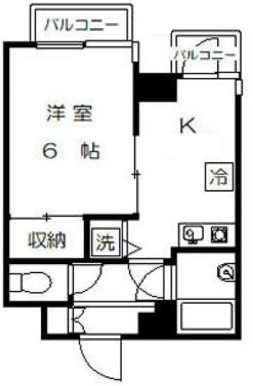 ペガサスマンション白楽の間取り|間取りです。