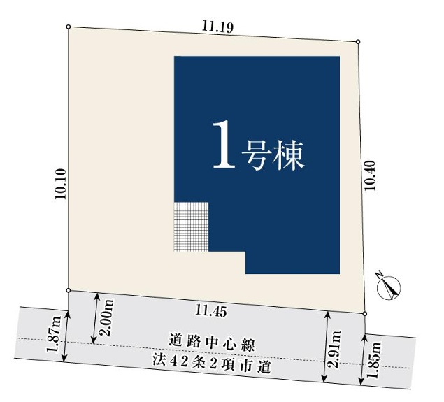 船橋市宮本７丁目７０８①の区画図