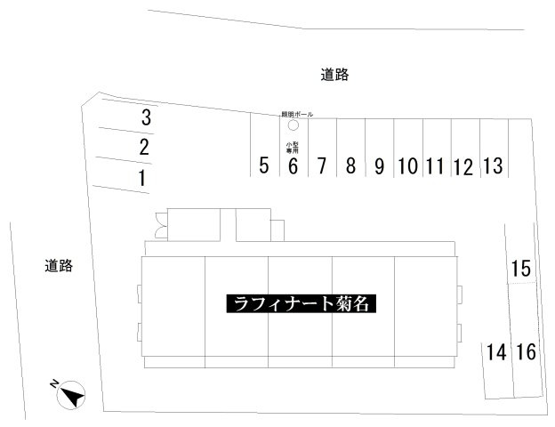 ラフィナート菊名の区画図
