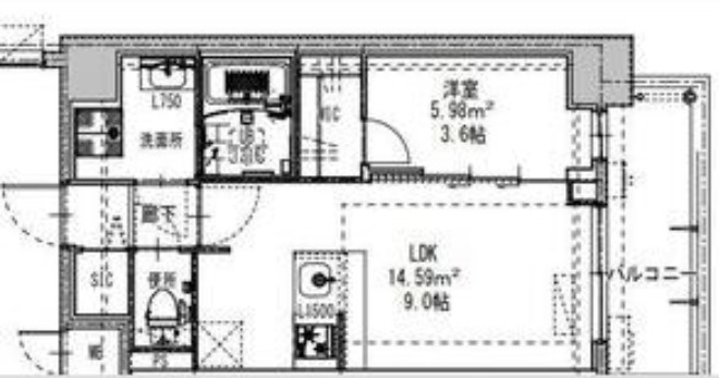 S-RESIDENCE阿波座chiaroの間取り|S-RESIDENCE阿波座chiaro　間取り