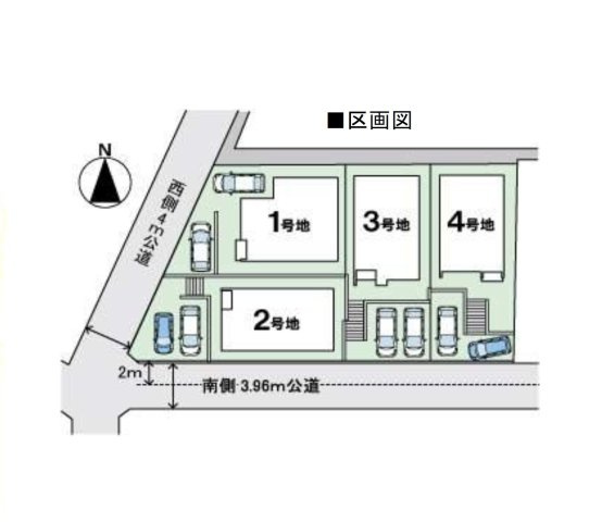 福岡市東区舞松原5丁目第1-4棟（3号棟）　の区画図|配置図（3号棟）