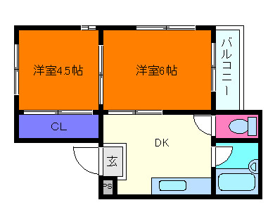 ドエル岡本の間取り