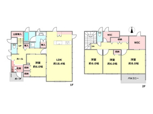 川西市向陽台3丁目中古戸建の間取り