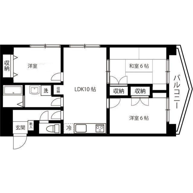 アソシエール護国寺の間取り|間取りです。