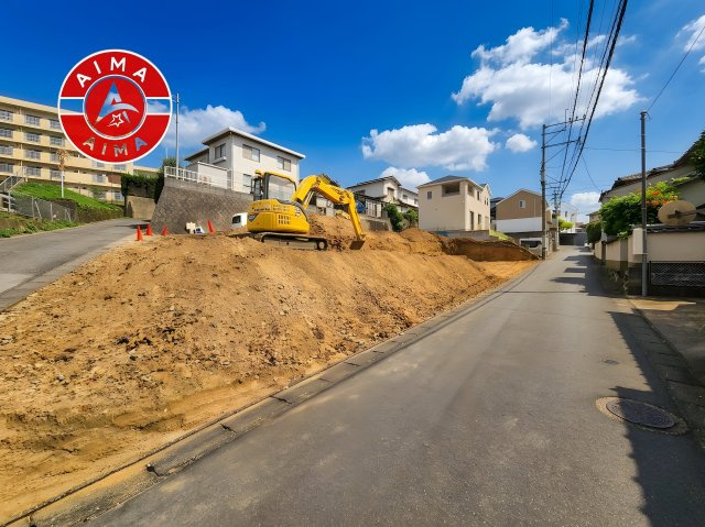 福岡市東区舞松原5丁目第1-4棟（4号棟）　の前面道路含む現地写真|見学の時間などお気軽にお問い合わせ下さい。