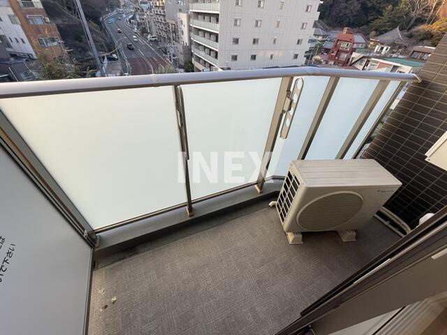 横浜市中区英町の賃貸マンションのバルコニー