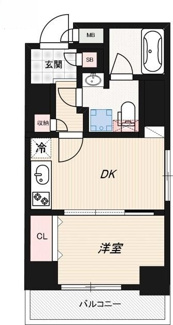 【間取り】 | ジェノヴィア水天宮前Ⅱスカイガーデン | 間取りです。