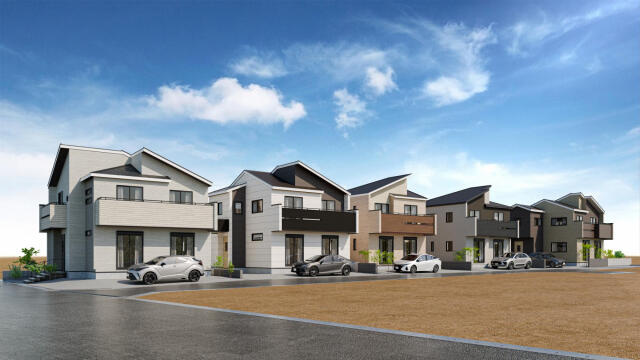 ブルーミングガーデン　市川市国府台３丁目１０棟／１期７号棟の外観パース|外観パース