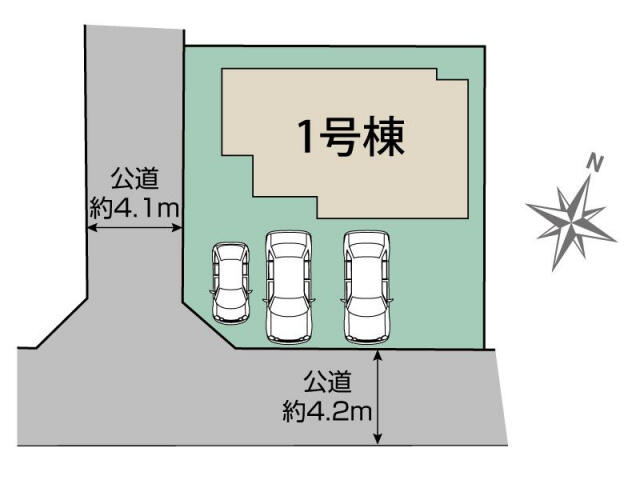 ブルーミングガーデン　船橋市西習志野１丁目１棟／１期１号棟の区画図|船橋市西習志野1丁目1棟区画図