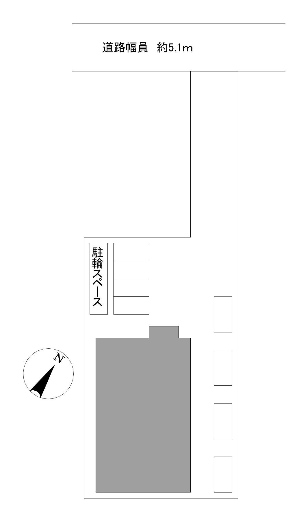 蒲生郡竜王町須恵　一棟アパート（寮）の区画図