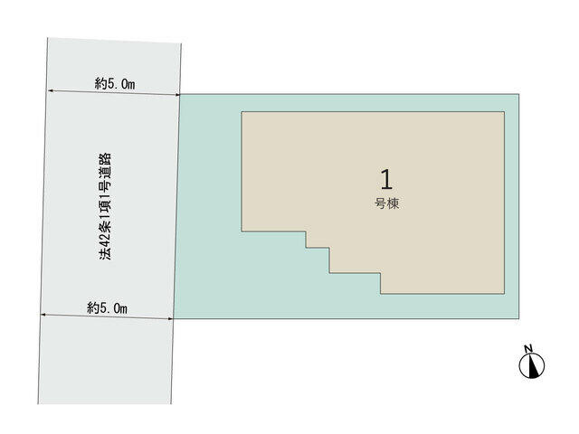 ４３２２松戸市小金清志町３期１棟の区画図