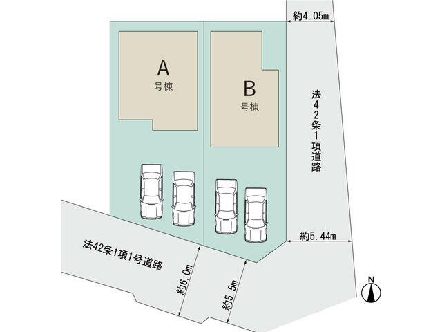 松戸市五香西３丁目２７番の区画図
