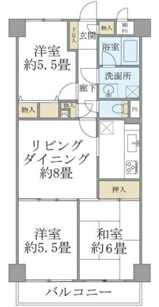 ニックハイム北品川の間取り|間取りです。