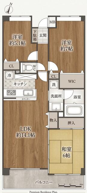ロータリーパレス習志野の間取り