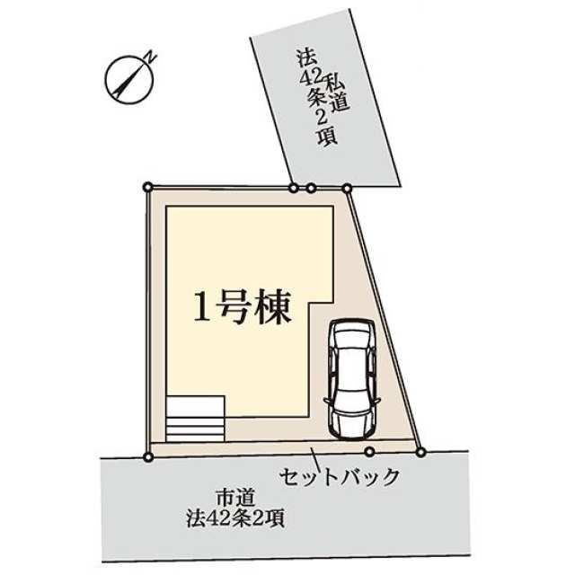 東鎌ケ谷２丁目の区画図